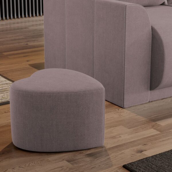 Taburet Inimioara Roze