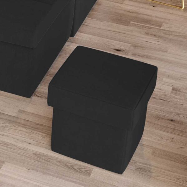 Taburet Patrat Gri Antracit