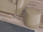 Taburet Smart Tapitat Crem - imagine 2