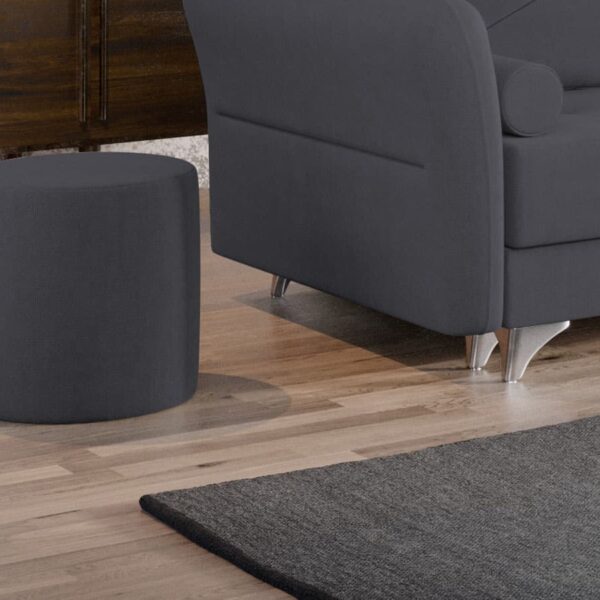 Taburet Smart Tapitat Gri