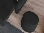 Taburet Smart Tapitat Gri Antracit - imagine 3