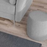 Taburet Smart Tapitat Gri Deschis