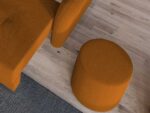 Taburet Smart Tapitat Portocaliu - imagine 3