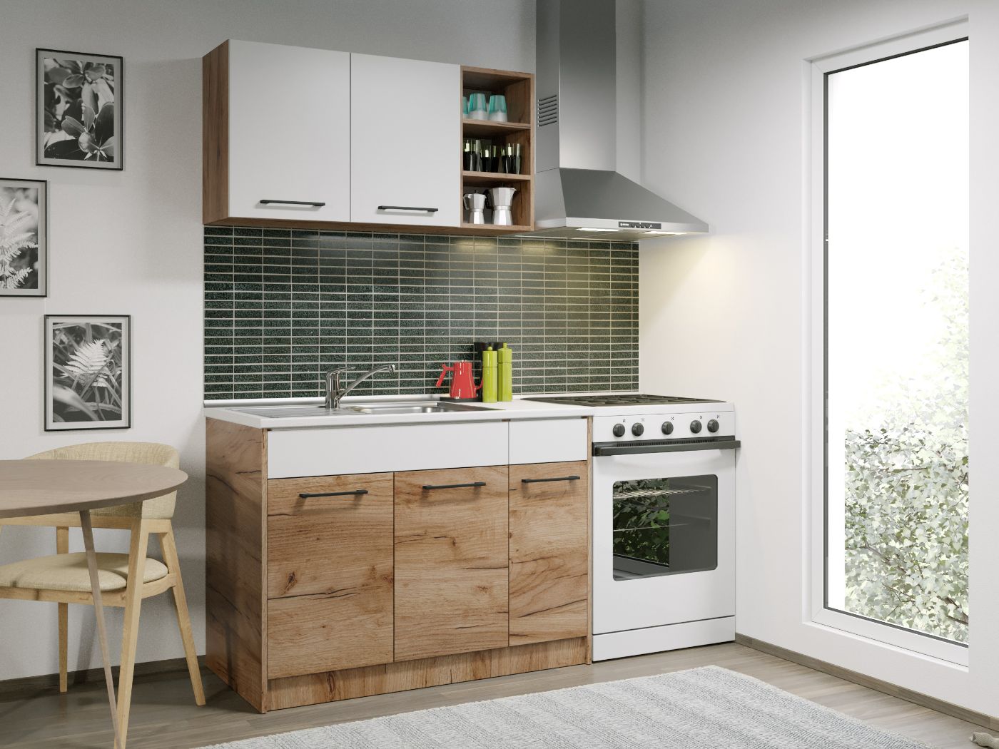 mobila bucatarie 110 cm