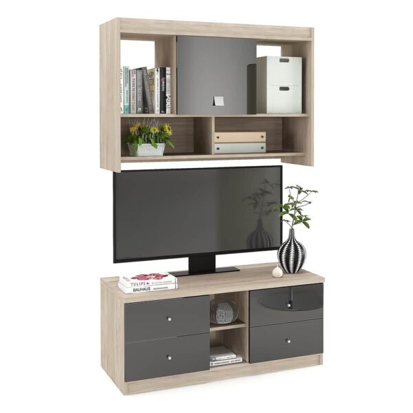 Comoda MODUS 4 sertare si dulap suspendat