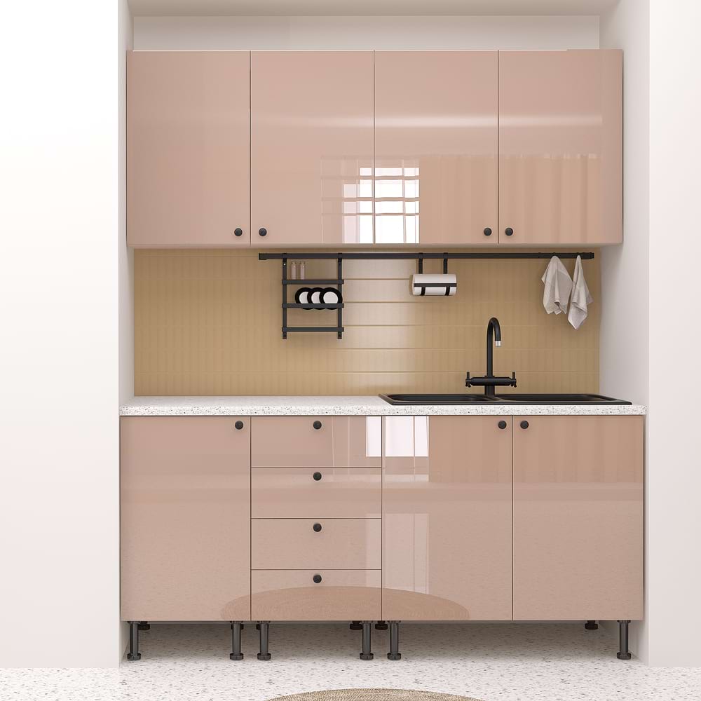 Mobila Bucatarie Capucino Lucios STYLE A180 cm