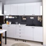 Mobila Modulara Bucatarie STYLE A225, MDF Alb Gloss