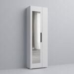 Dulap cu Oglinda - Cuier Giulia - Alb Mat