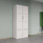 Dulap dormitor Alb 2U- Acapulco