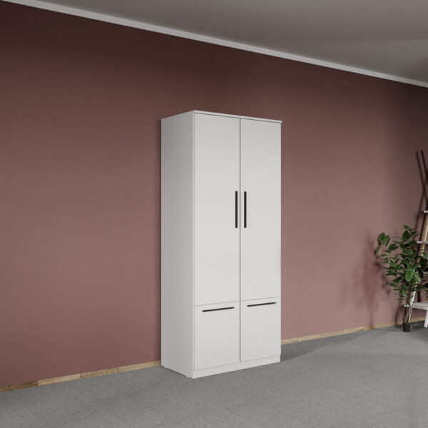 Dulap dormitor Alb 2U- Madrid