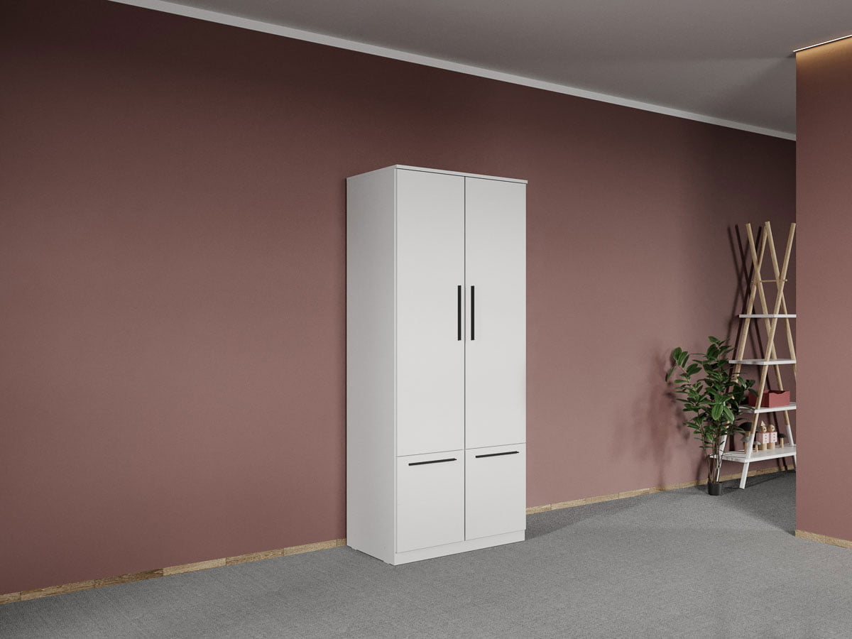 Dulap dormitor Alb 2U- Madrid