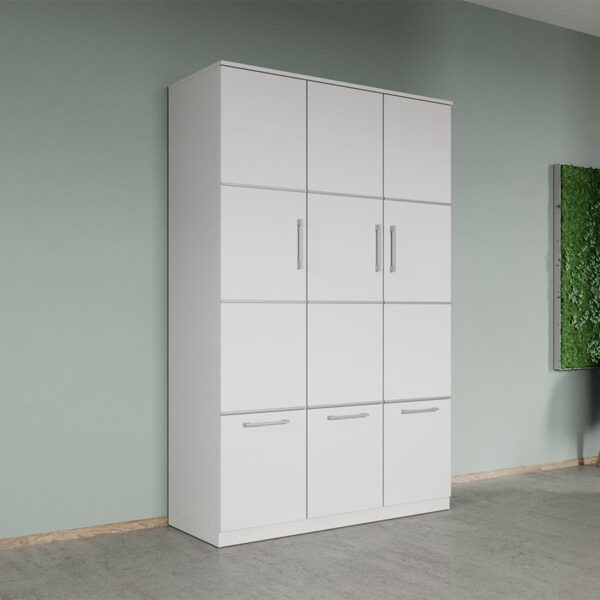 Dulap dormitor Alb 3U - Acapulco