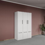Dulap dormitor Alb 3U - Madrid