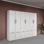 Dulap dormitor Alb 6U - Madrid