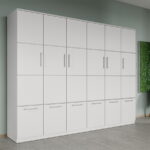 Dulap dormitor Alb V2 6U - Acapulco