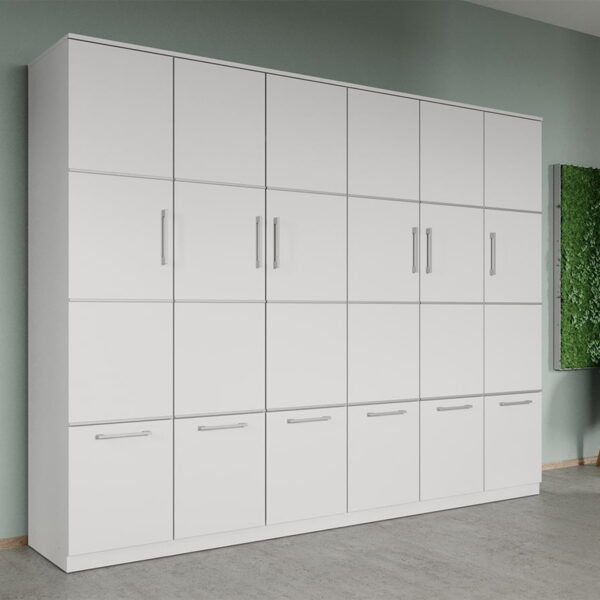 Dulap dormitor Alb V2 6U - Acapulco