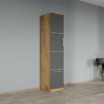 Dulap dormitor Gri-Stejar Auriu 1U - Acapulco