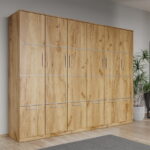 Dulap dormitor Stejar Auriu V2 6U - Acapulco