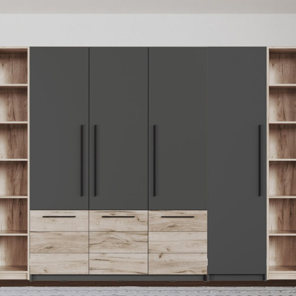 Dulap gri - 258 cm - Novo - 1