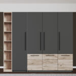 Dulap gri antracit - 230 cm - Novo - 1