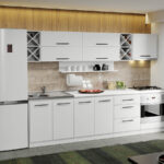 Mobila Bucatarie Alba Sofi - 04 - 280 cm