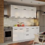 Mobila Bucatarie Fog Alba - 23 - 220 cm