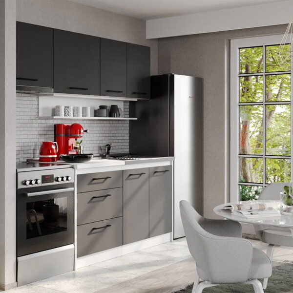 Mobila Bucatarie Rita Gri - 16 - 200cm