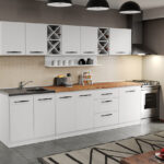 Mobila Bucatarie alba Aroma - 08 - 280 cm