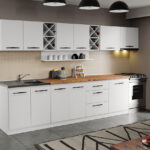 Mobila Bucatarie alba Aroma - 09 - 340 cm