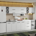 Mobila Bucatarie alba Sofi - 05 - 280 cm