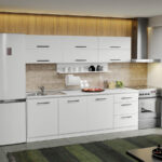 Mobila Bucatarie alba Sofi - 09 - 240 cm