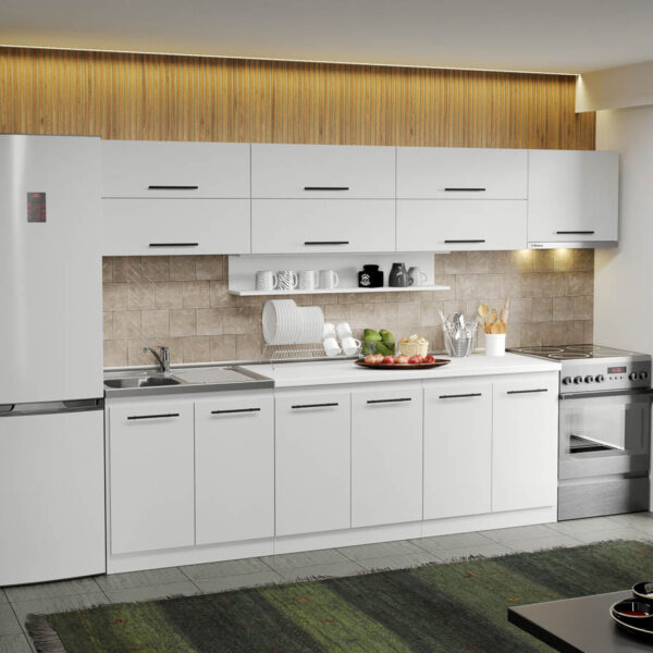 Mobila Bucatarie alba Sofi - 11 - 300 cm