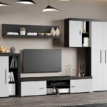 Set Mobilier Living Alb cu Ferrara Sam-C02