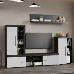 Set Mobilier Living Alb cu Ferrara Sam-C04