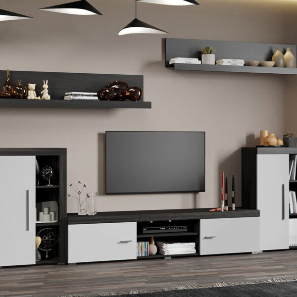 Set Mobilier Living Alb cu Ferrara Sam-C07
