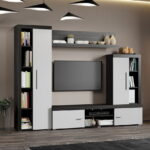 Set Mobilier Living Alb cu Ferrara Sam-C09