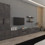 Set Mobilier Living Gri Beton Remy-C04