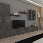 Set Mobilier Living Gri Beton Remy-C05