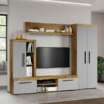 Set Mobilier Living Gri cu Flagstaff-Atena-C01