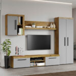 Set Mobilier Living Gri cu Flagstaff-Atena-C03