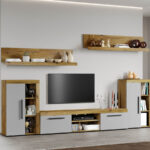 Set Mobilier Living Gri cu Flagstaff-Atena-C10