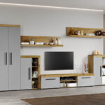 Set Mobilier Living Gri cu Flagstaff-Atena-C12