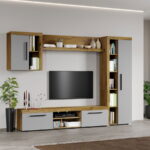 Set Mobilier Living Gri cu Flagstaff-Atena-C15