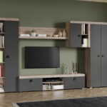Set Mobilier Living Gri cu Stejar Gri Sam-C33