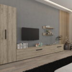 Set Mobilier Living Stejar Gri Remy-C02