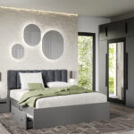 Set dormitor Gri fara comoda - Dallas - C15