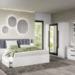 Set dormitor complet Alb - Dallas - C06