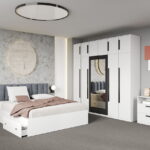 Set dormitor complet Alb - Dallas - C37