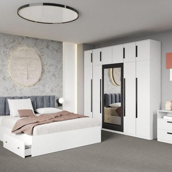 Set dormitor complet Alb - Dallas - C37