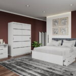 Set dormitor complet Alb - Elis - C18
